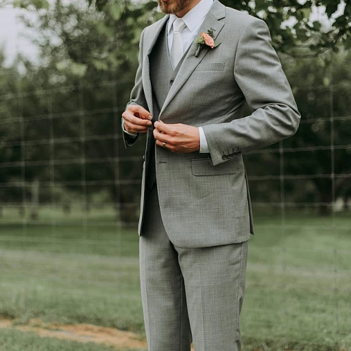 Le charme intemporel du costume homme mariage beige